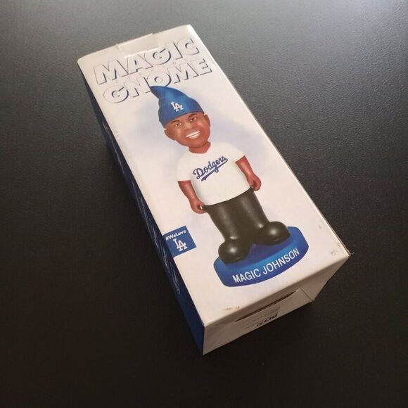 Magic Johnson 2016  Los Angeles Dodgers Gnome New in Box - Picture 5 of 10